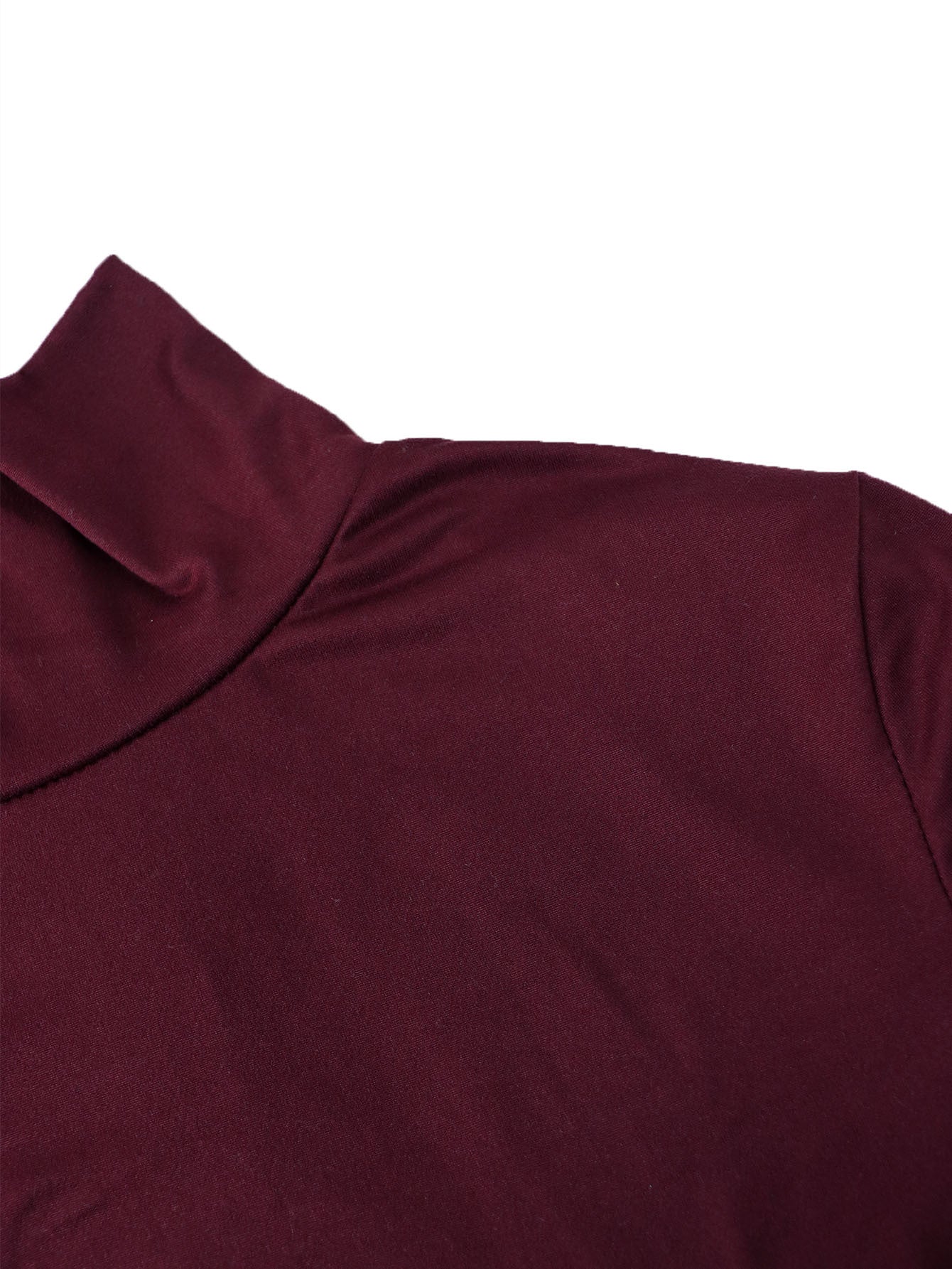 Elegant High-Neck Long Sleeve Tight Slim Jumpsuit 8