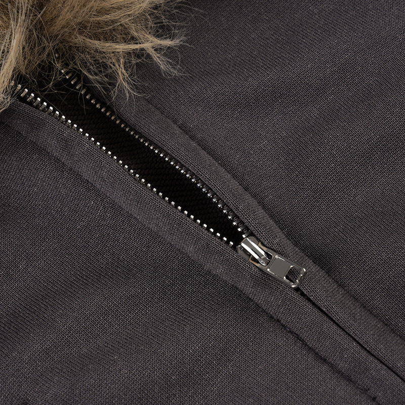 Women Hooded Zipper American-Style Jacket 14