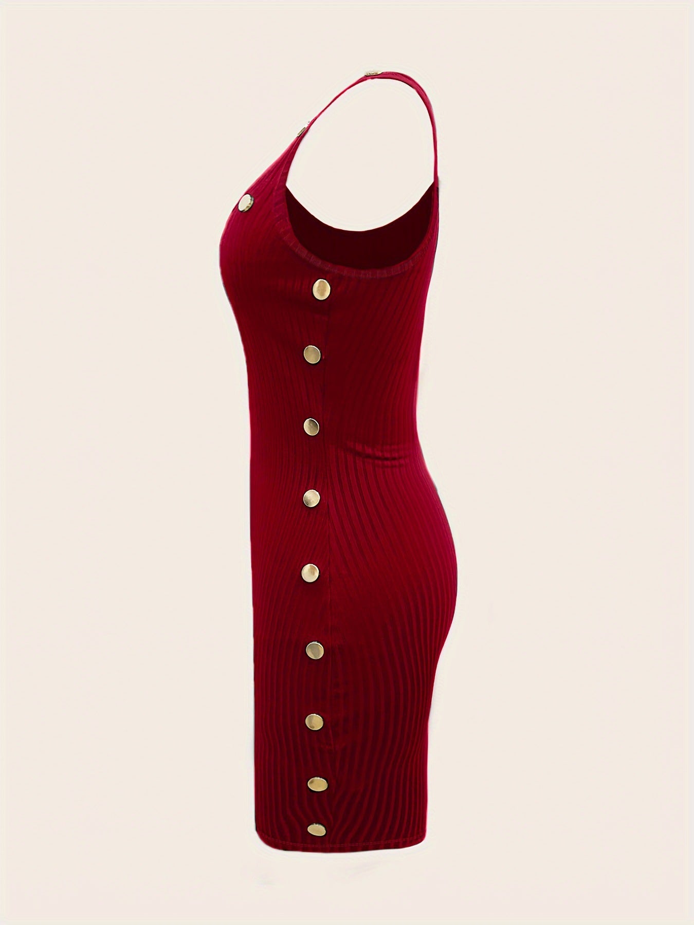 Summer  Street Solid Color Strap Sexy Women's Bodycon Dress 9