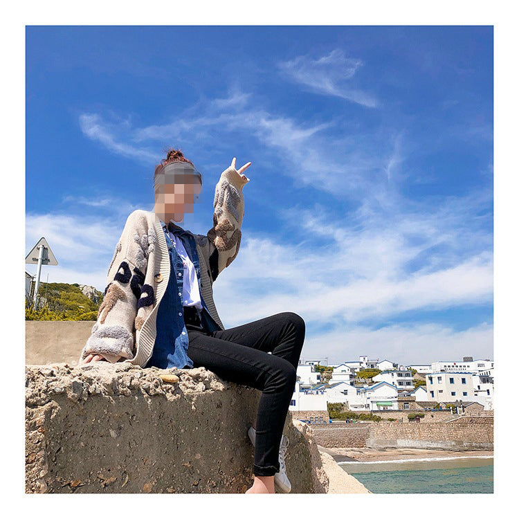 Women Fall/Winter Style Casual Button V-Neck Sweater 21