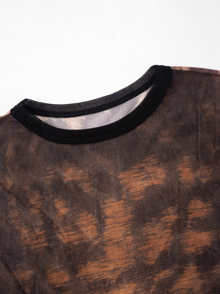 Women autumn sexy leopard print crop top and pant two piece set 6