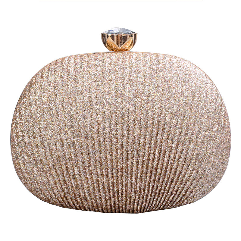 Women Formal Party Pleated Sequin Shoulder Hand Crossbody Bag 7