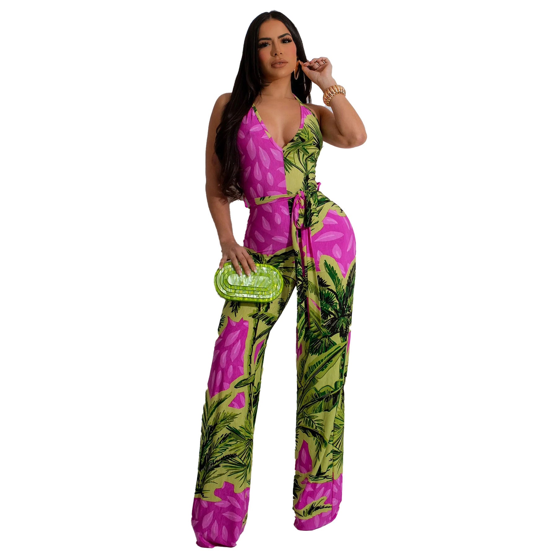 Women Sexy Print Jumpsuit 8