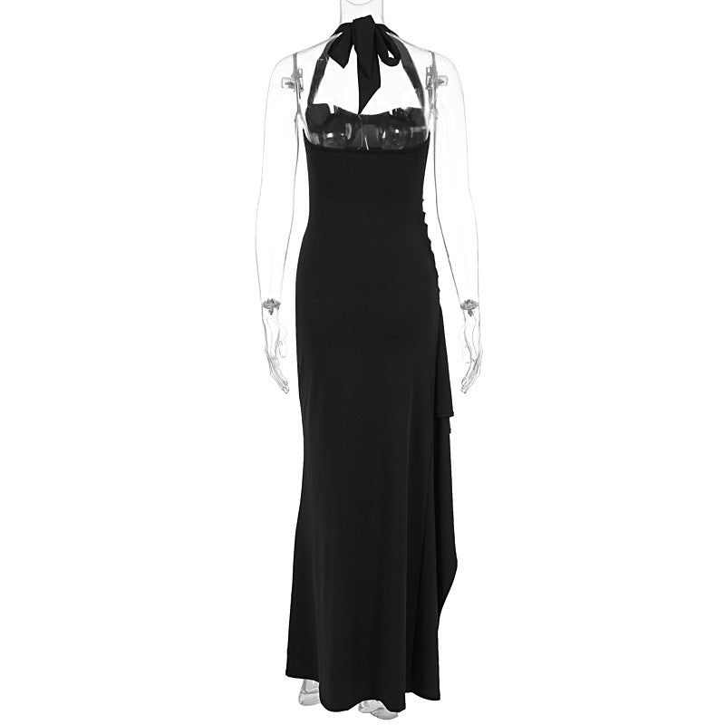 Summer Sexy High-Slit Tie-Waist Formal Gown 9
