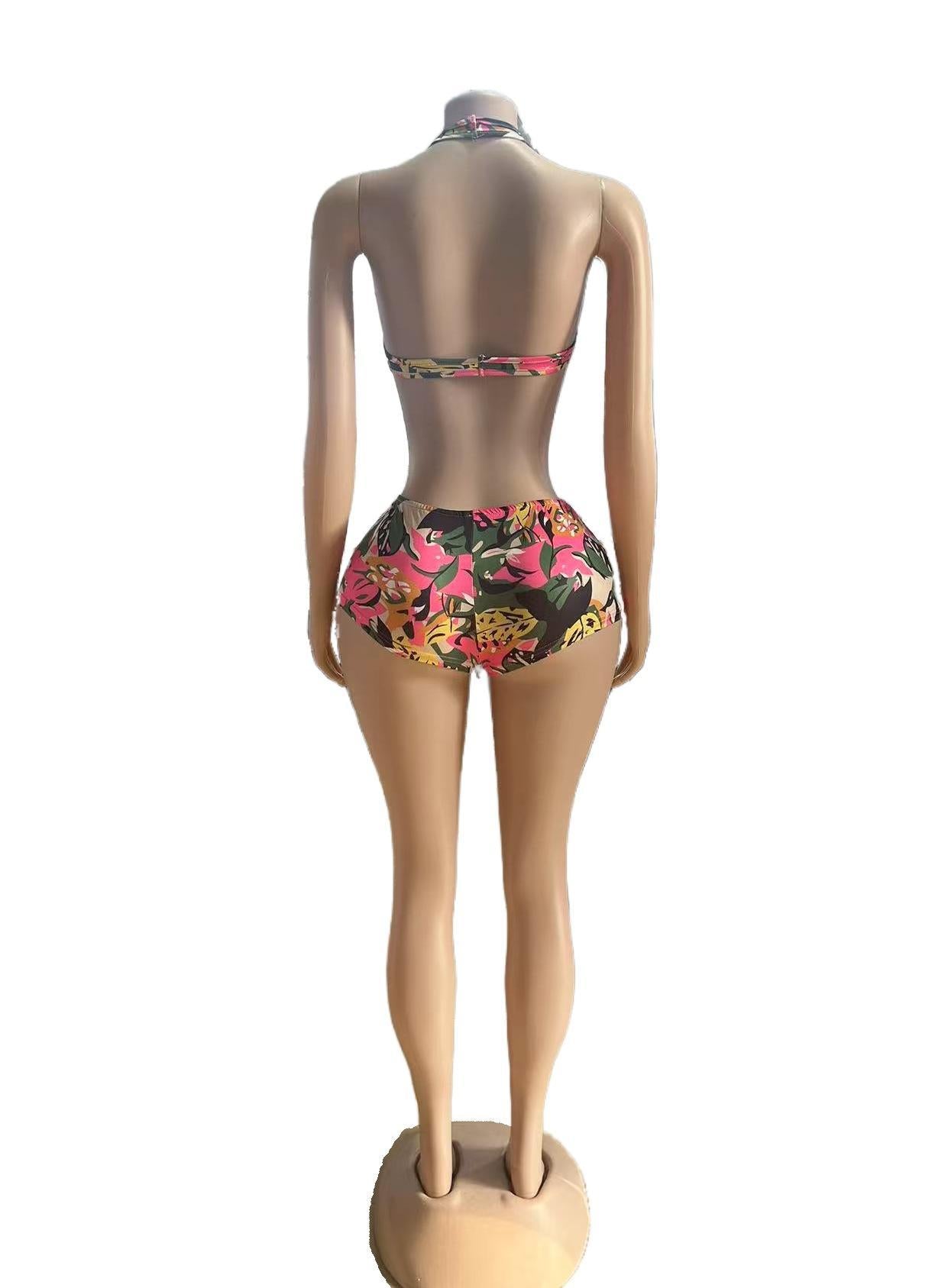 Women's Sexy Halter Neck Top and Skirt Set 8