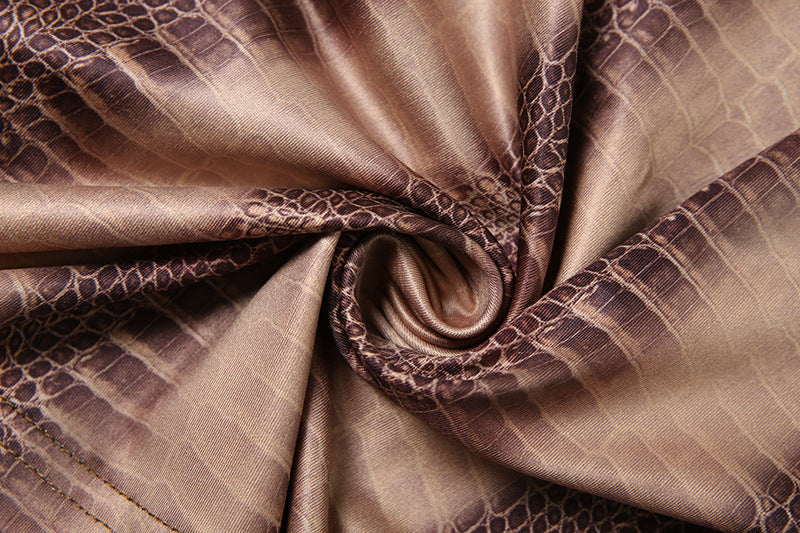 Spring/Summer Women's Sexy Sleeveless Strapless Fashion-Print Bodycon Long Dress 17