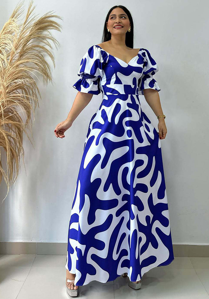 Women Holidays Casual Printed Dress