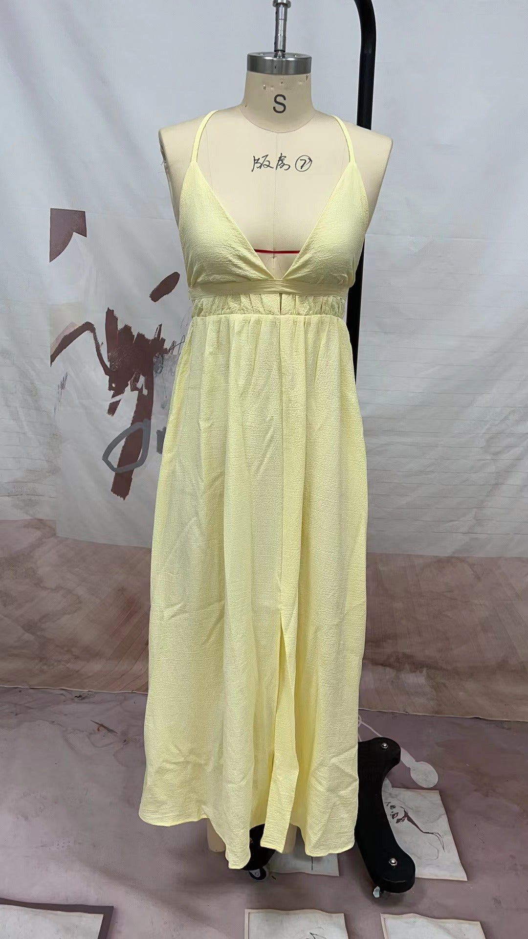 Summer Ladies Mid Straps Loose Dress Holidays Style Beach Dress 17