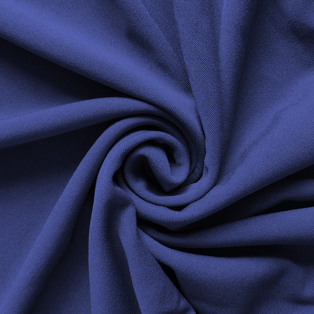 Chic Elegant Solid Color Slash Shoulder Belt Irregular Dress 23