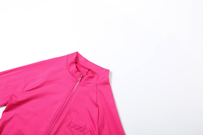 Women Autumn Zippered Long-Sleeved Jumpsuit 17