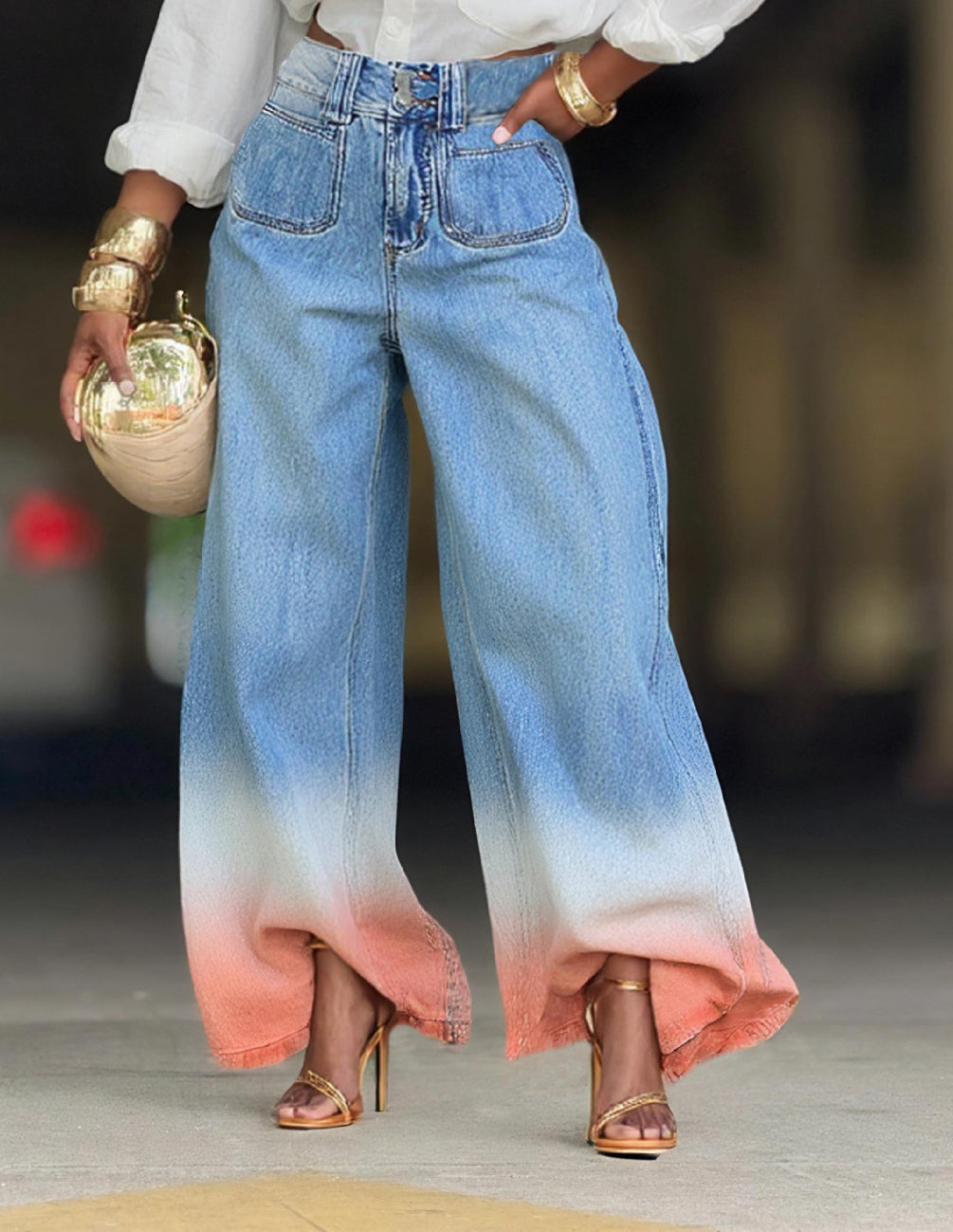 Women Ombre Denim Pant 3