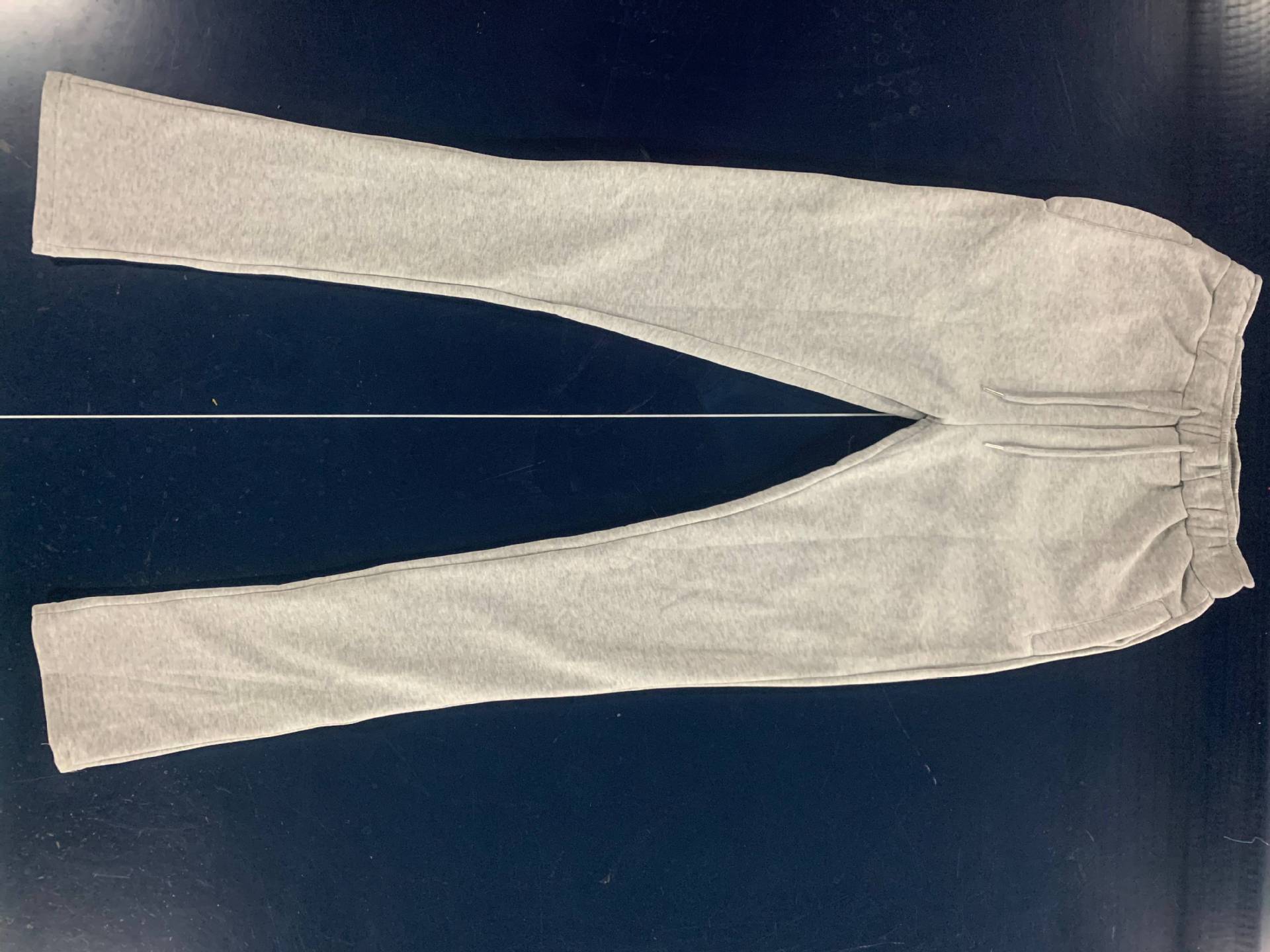 Women Fleece Sports Casual Drawstring Pockets Stacked Pant 24