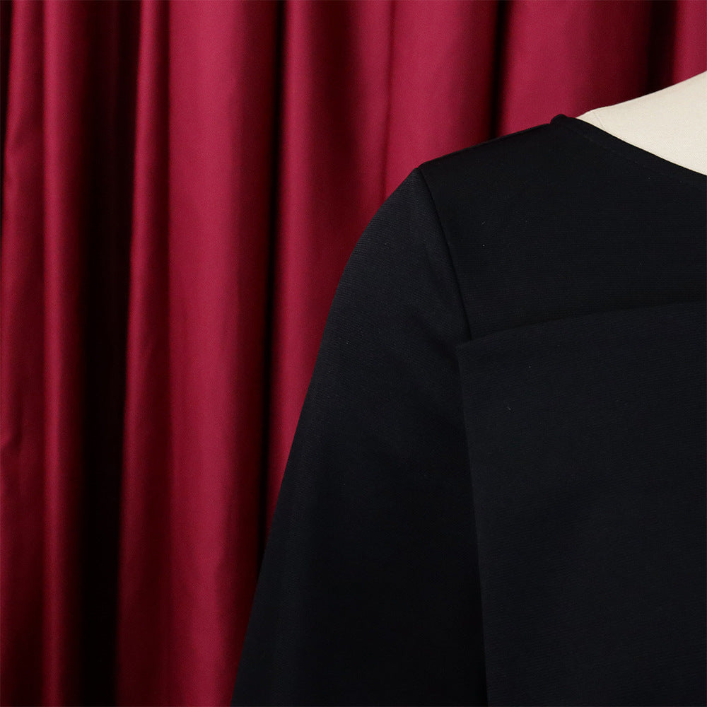 Women's Solid Color Professional Fashion Chic Plus Size Elegant African Dress 41