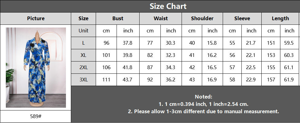 Plus Size Print Women's Fashion Dress 15