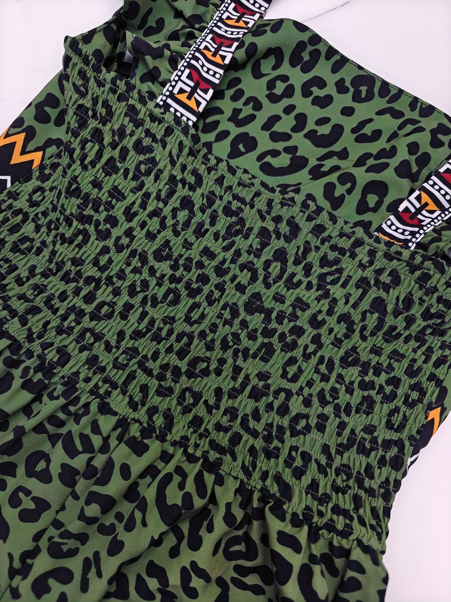 Women Holidays Casual Ruffle Sleeve Print Dress 7