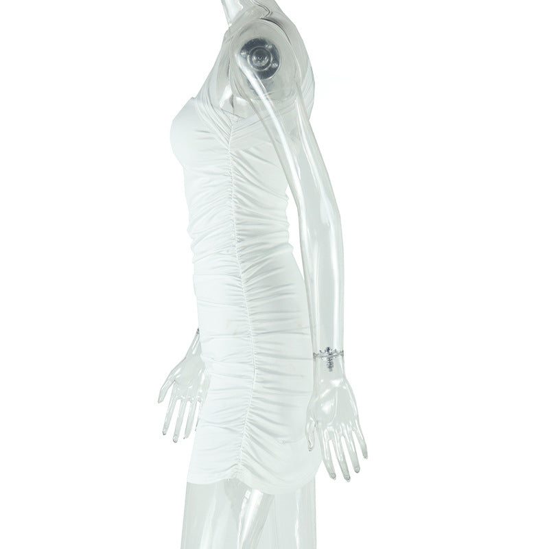 Women Solid Halter Neck Sexy Bodycon Dress 10