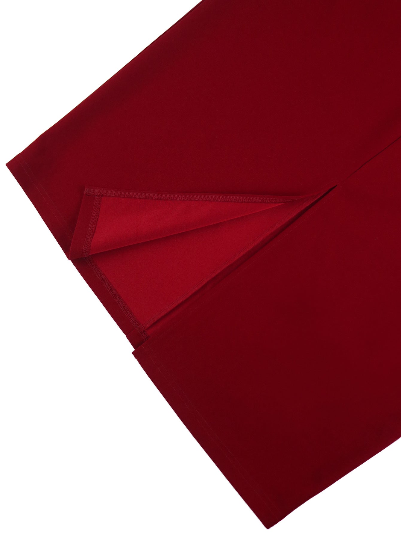 Fashion Turndown Collar Contrast Bell Bottom Sleeve Plus-Size Formal Party Dress 14