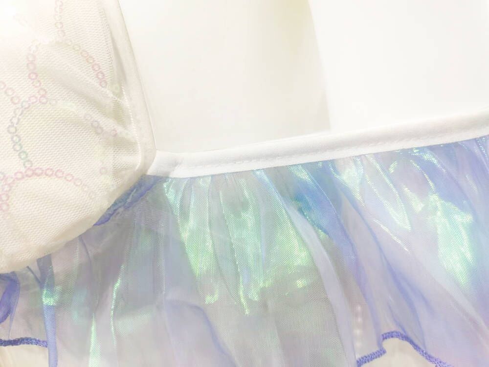 Women Beaded Sequin Bikini Mermaid Skirt Two Piece Set 15