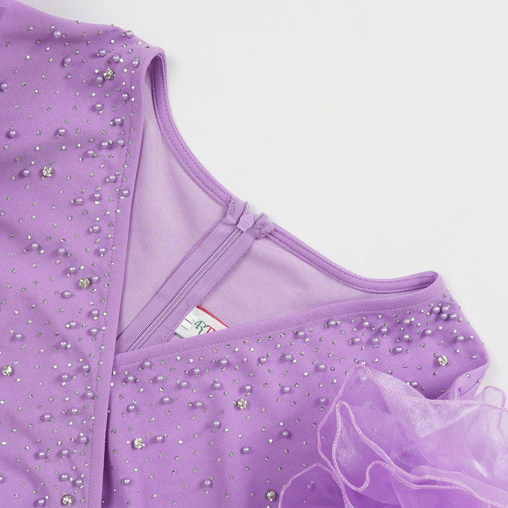 Plus Size African Women Formal Party V-Neck Bodycon Dress 9