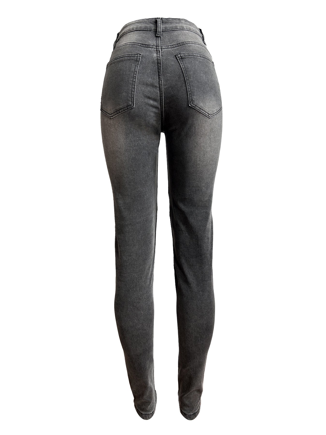 Women Stretch Ripped Denim Pants 11