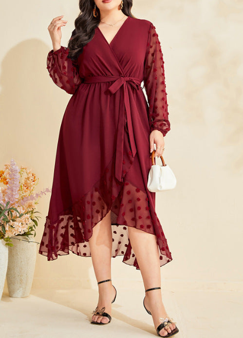 Plus Size Women Printed Career Maxi Dress 4