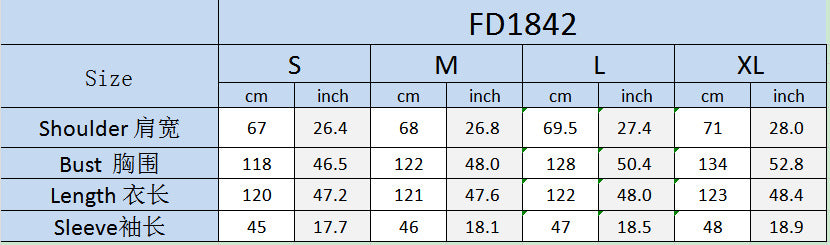 Women Long-sleeved Solid Windbreaker Long Coat 8