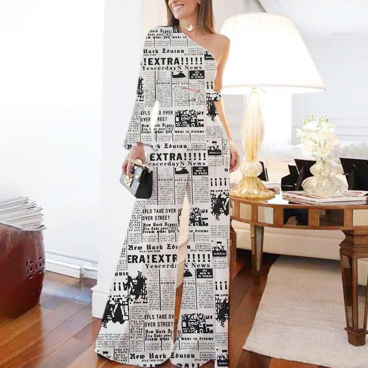 Women's Single Sleeve Print Tie Jumpsuit 12