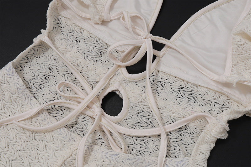 Women summer sexy chic bubble wave dress 13