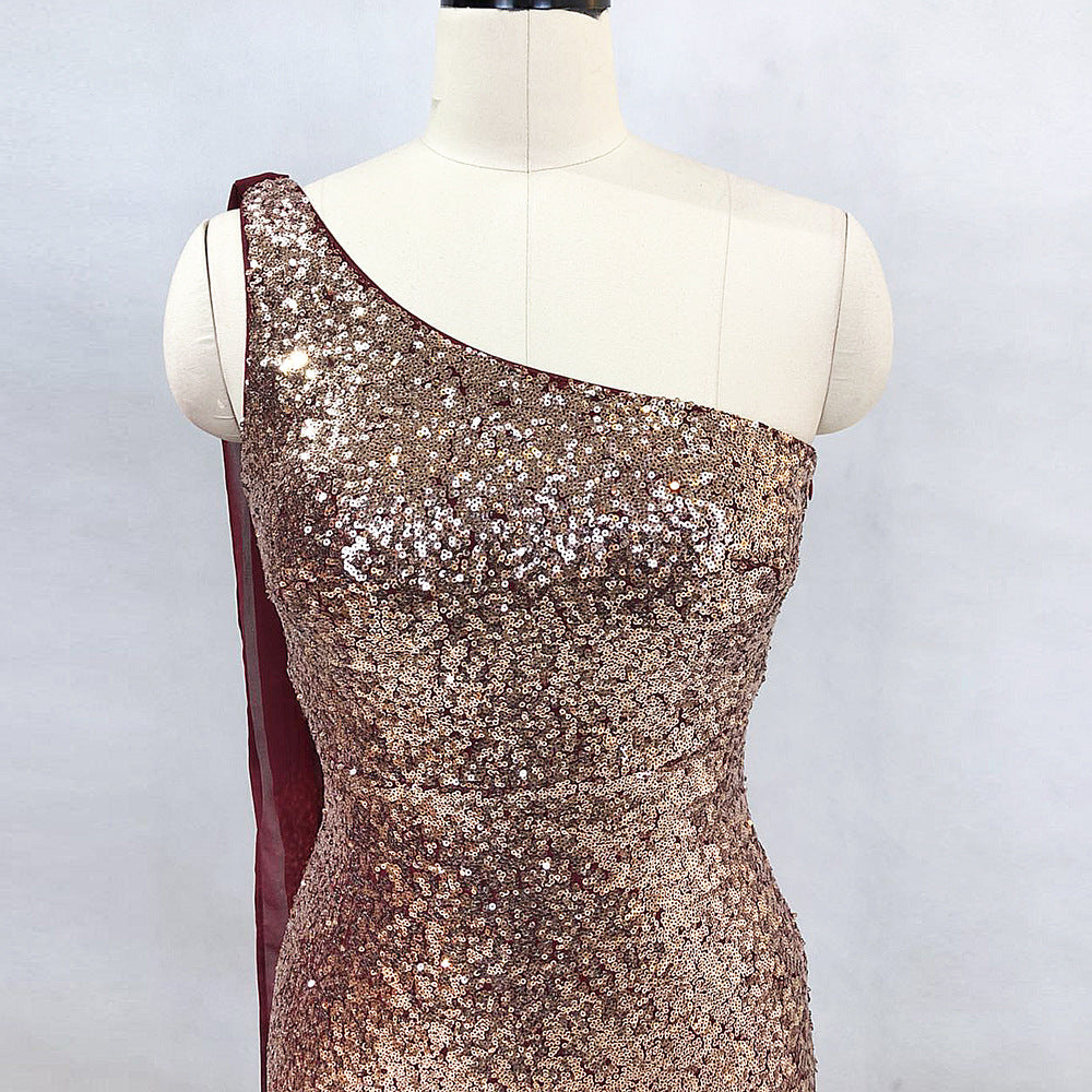 Women Gradient Sequins Formal Party Maxi Mermaid Evening Dress 17