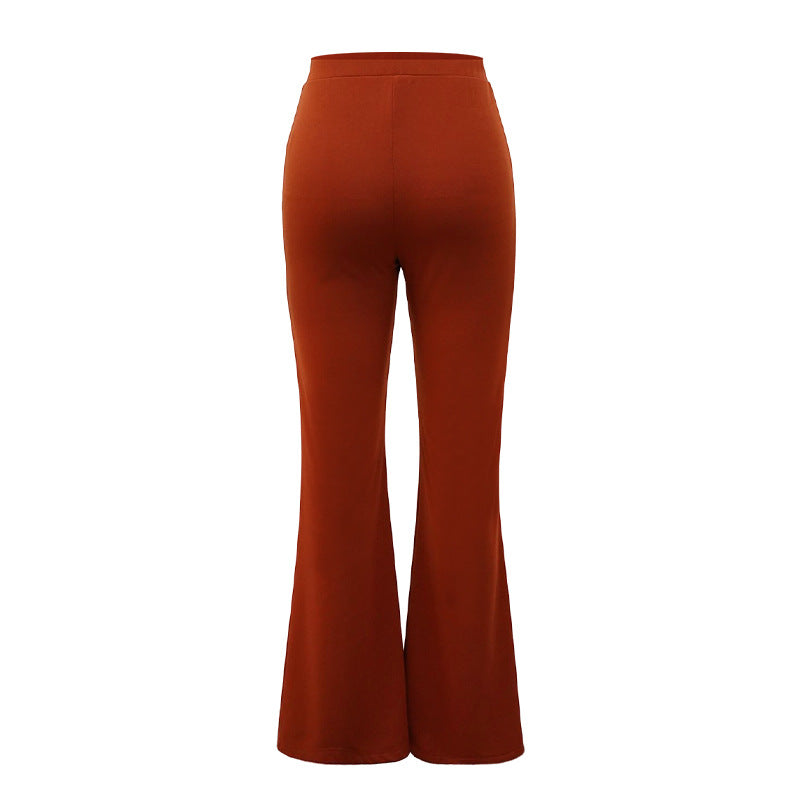 Casual Pants Spring and Autumn Chic Career Slim Pants Versatile Fashion Wide Leg Pants 37