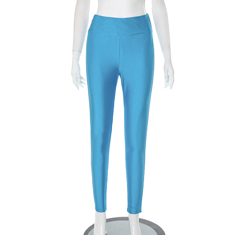 Women Spring and Summer Solid Off Shoulder Gathered Top and PantsTwo Piece Set 11