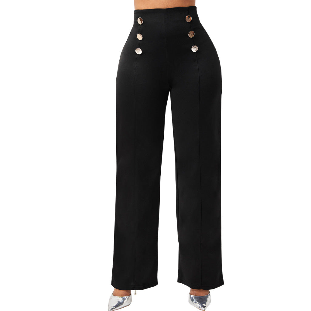 Sexy Fashion Solid Color Ladies One Piece Pants 5