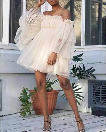 Solid Color High-Waist Strap Chic Dress 3