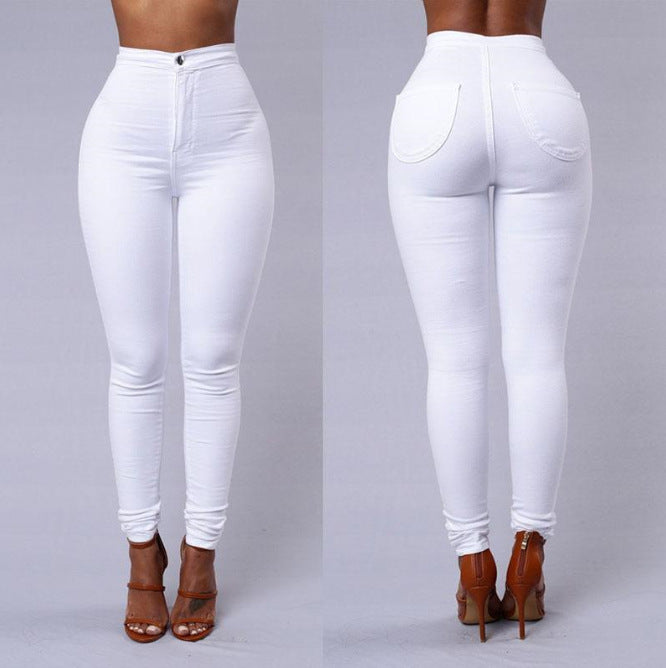 Women Summer Stretch Candy Casual Jeans