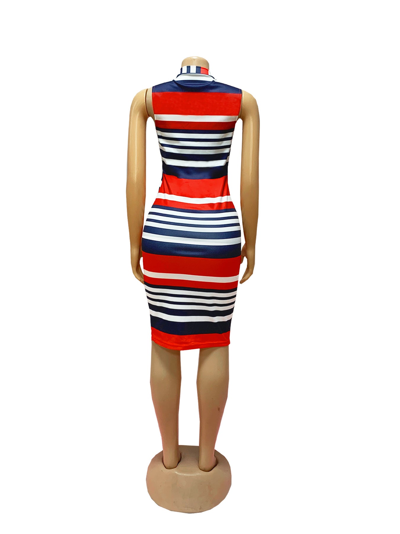 Women Casual Women Sleeveless Print Bodycon Dress 5