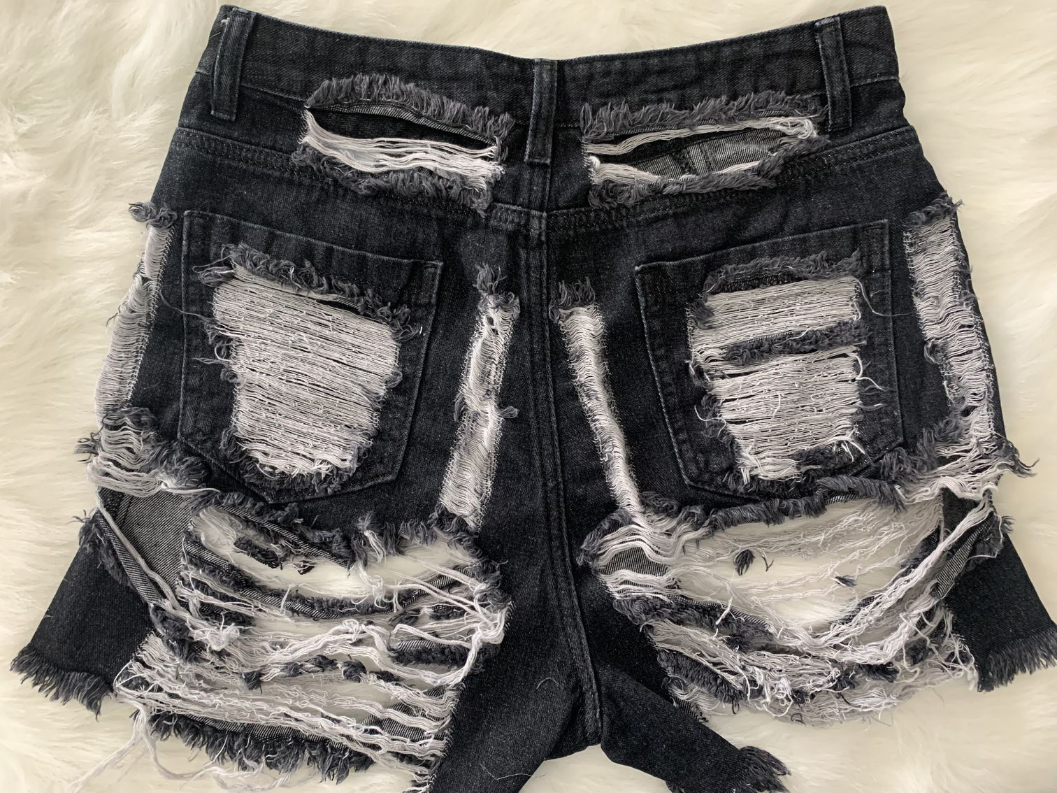 Women's Tassel Ripped Denim Shorts 7
