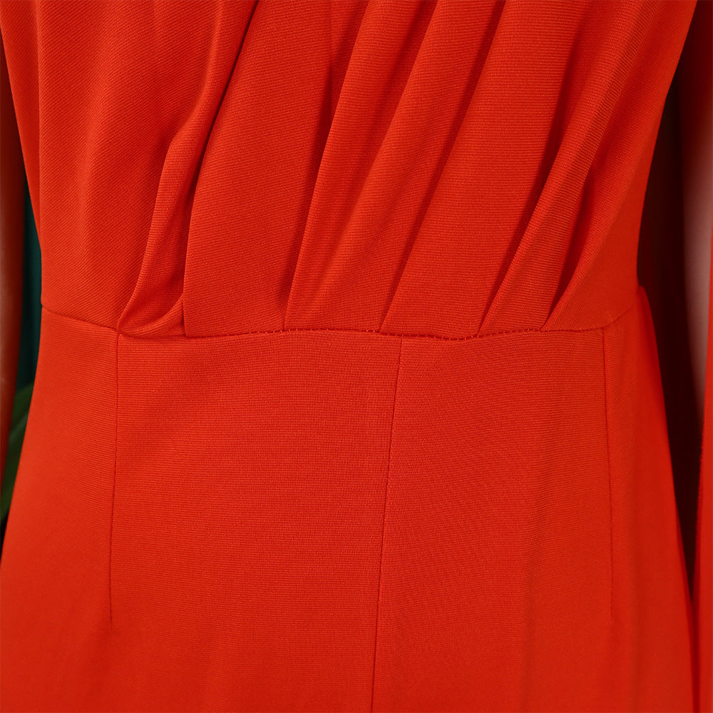 African Women's Solid Color Sexy One Shoulder Formal Party Fashion Jumpsuit 48