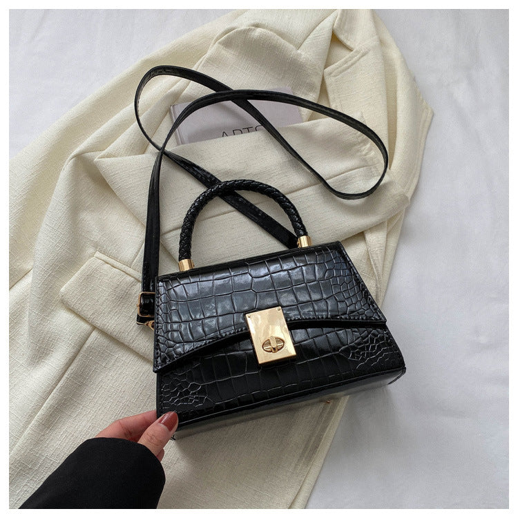 Popular Winter Retro Small Bag Women's Casual Textured Shoulder Messenger Bag