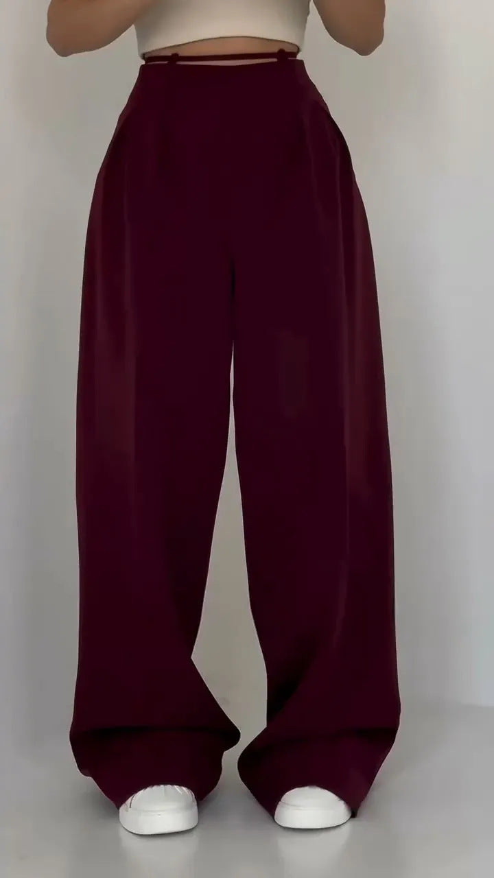 Women Casual Pleated Pants 9