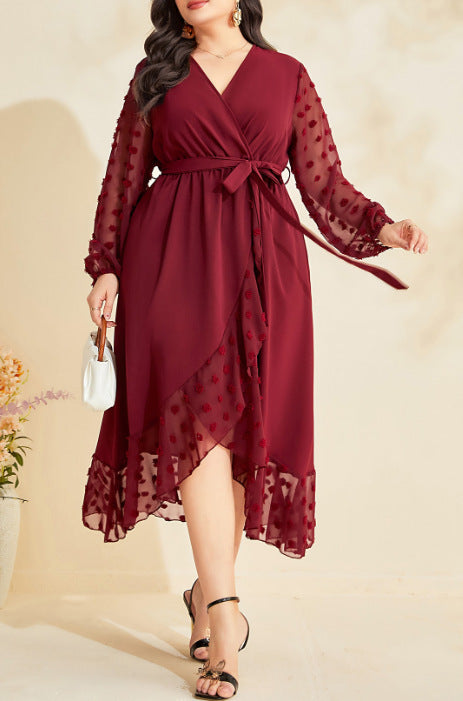 Plus Size Women Printed Career Maxi Dress 6