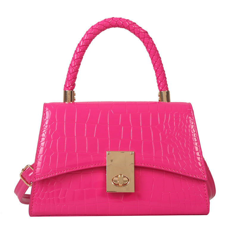 Popular Winter Retro Small Bag Women's Casual Textured Shoulder Messenger Bag 14