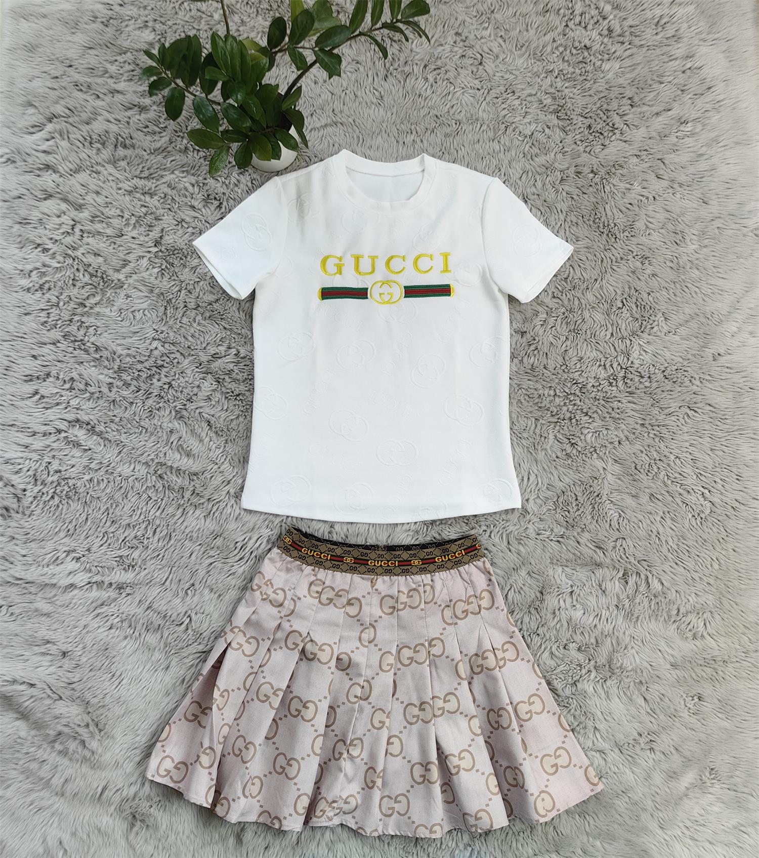 Women Print Short Sleeve  Top and Skirt Two Piece Set 8