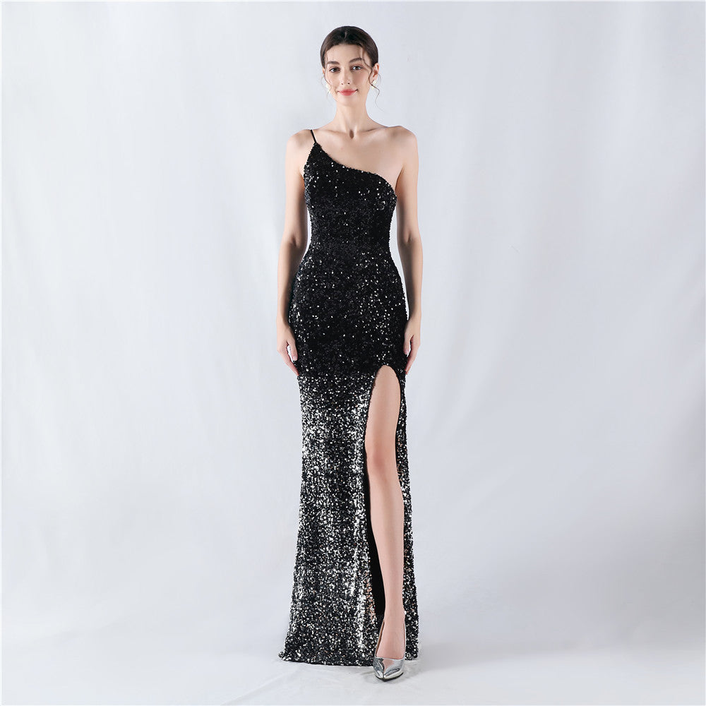 Plus Size Women Sequin Formal Party Maxi Evening Dress 11