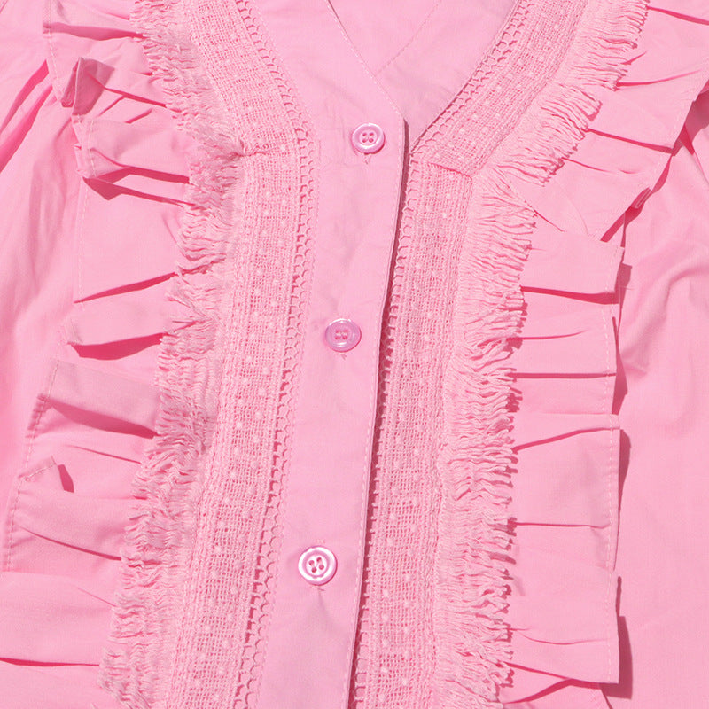 Women's Sleeveless Ruffle Chic Slim Waist Fashion Long Dress 23