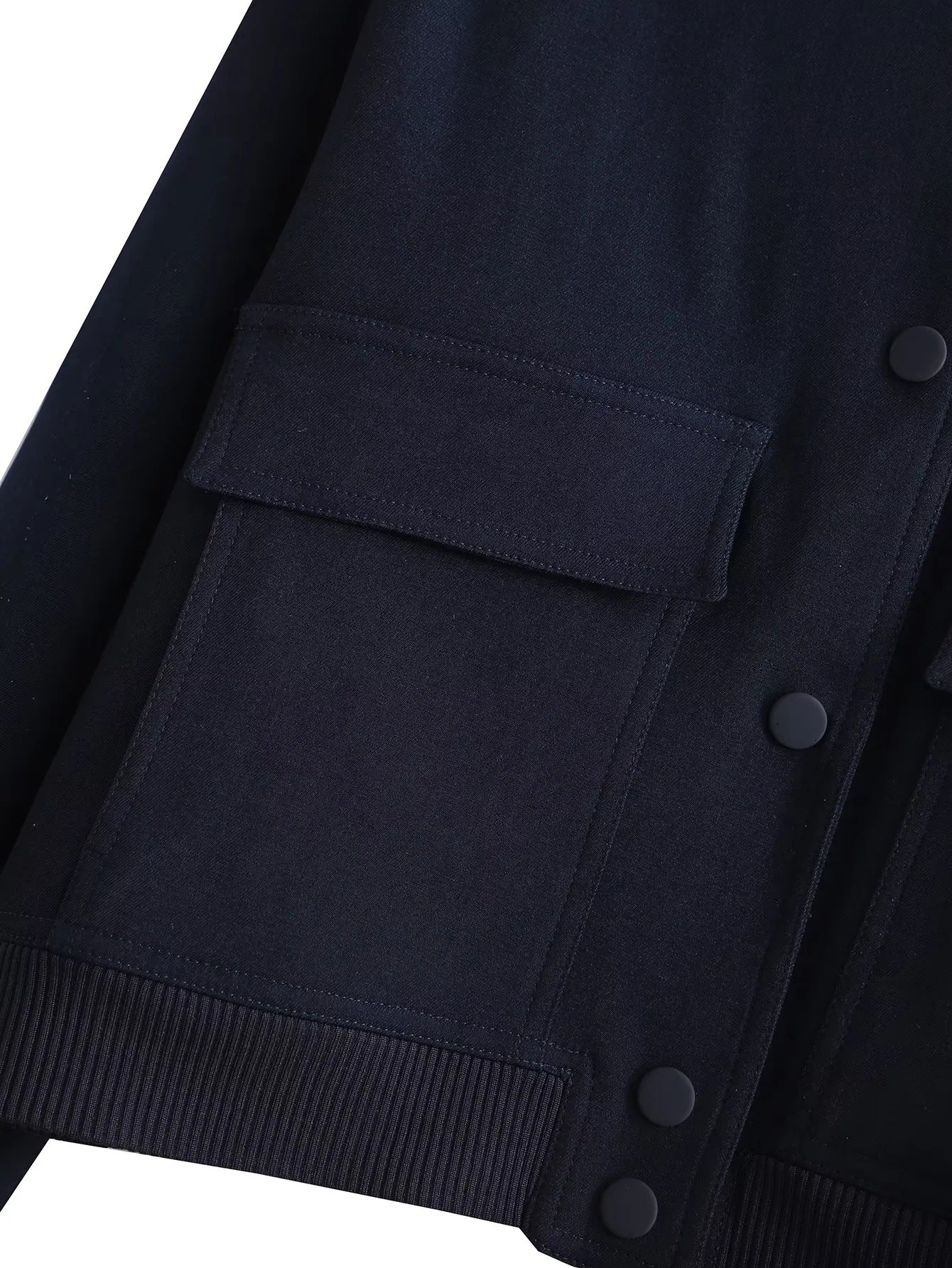 Women's Bomber Jacket Spring and Autumn Pocket Long Sleeve Casual Single Breasted Coat 102