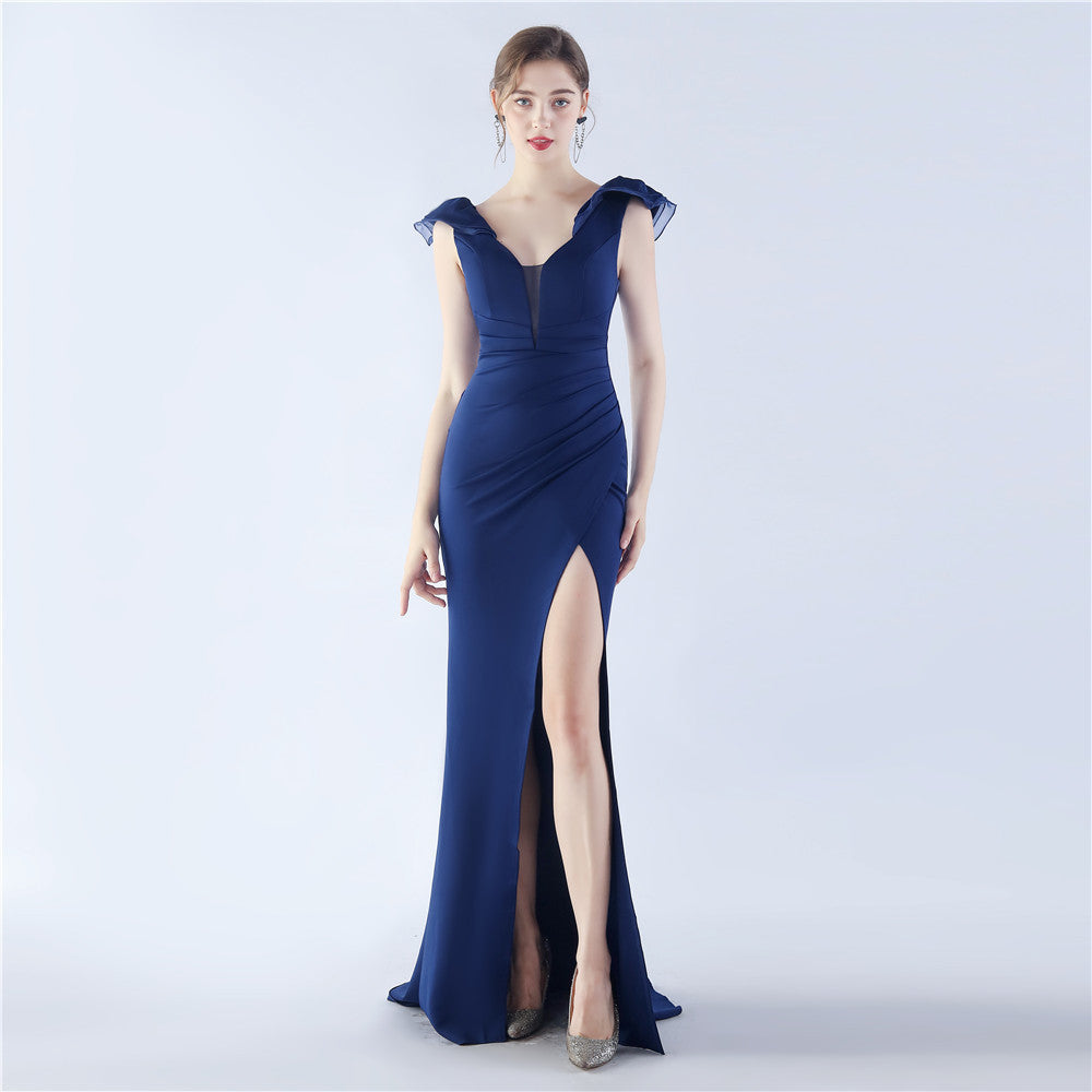 Women Elegant Slit Formal Party Evening Dress 18