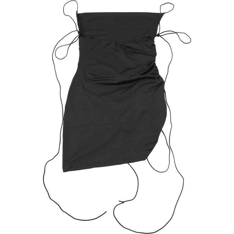 Women's Summer Sexy Strap Low-Back Lace-Up Sleeveless Bodycon Dress 10