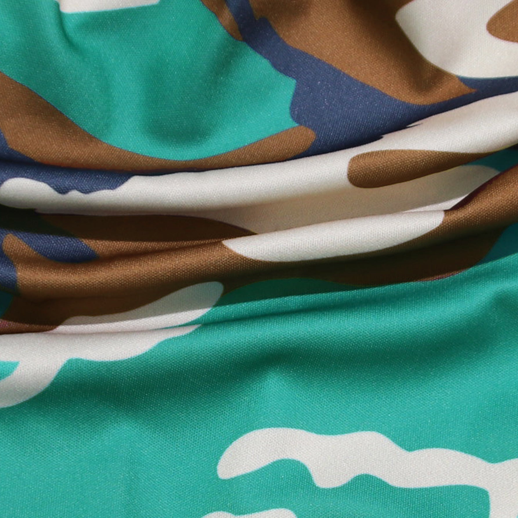 Camouflage Patchwork Bell Bottom Casual Pants 9