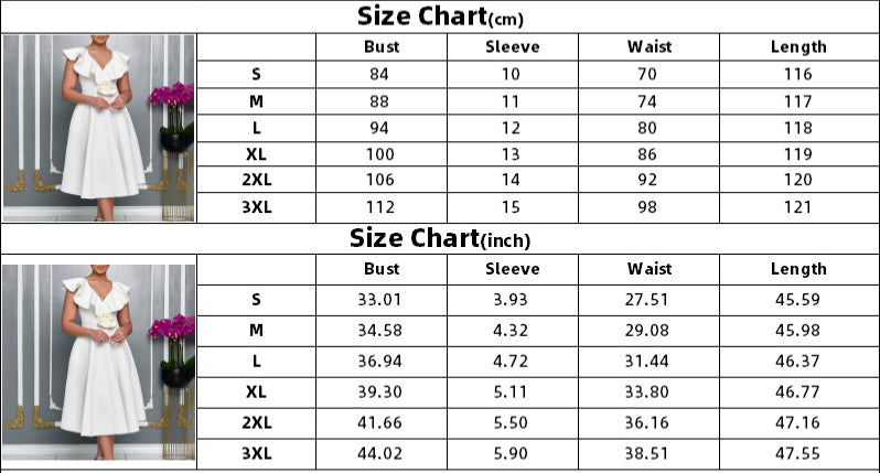 V Neck Floral Ruffle A-line Dress for Women Formal Party Gown 11