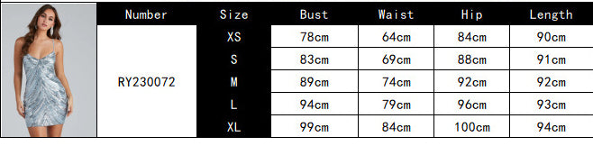 Summer Sequined Sexy Strap Club Dress 9